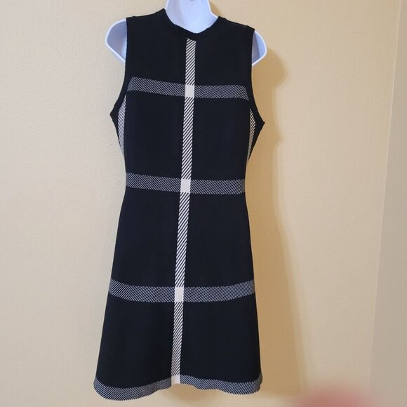 Commense Womens Sweater Plaid Knit Dress XL Stretchy Comfy‎ Preppy Office Career - Picture 6 of 10